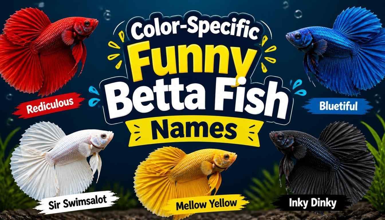 Color-Specific Funny Betta Fish Names