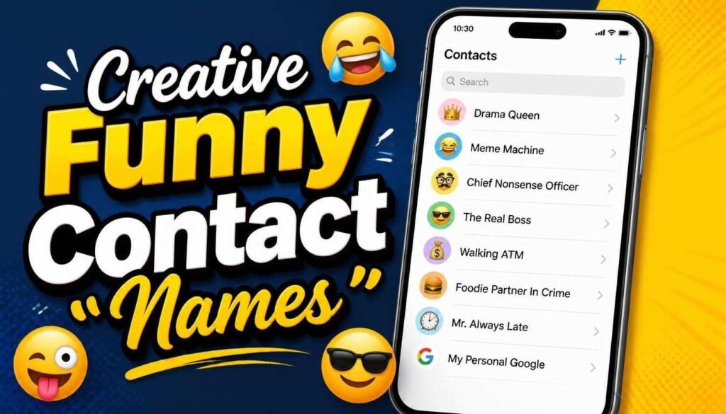 Creative Funny Contact Names