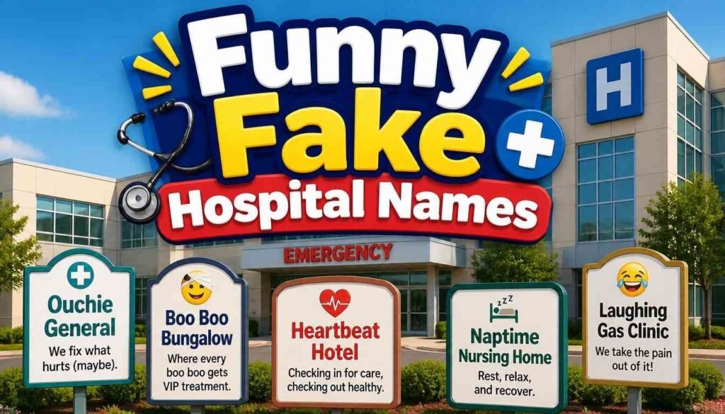 Funny Fake Hospital Names