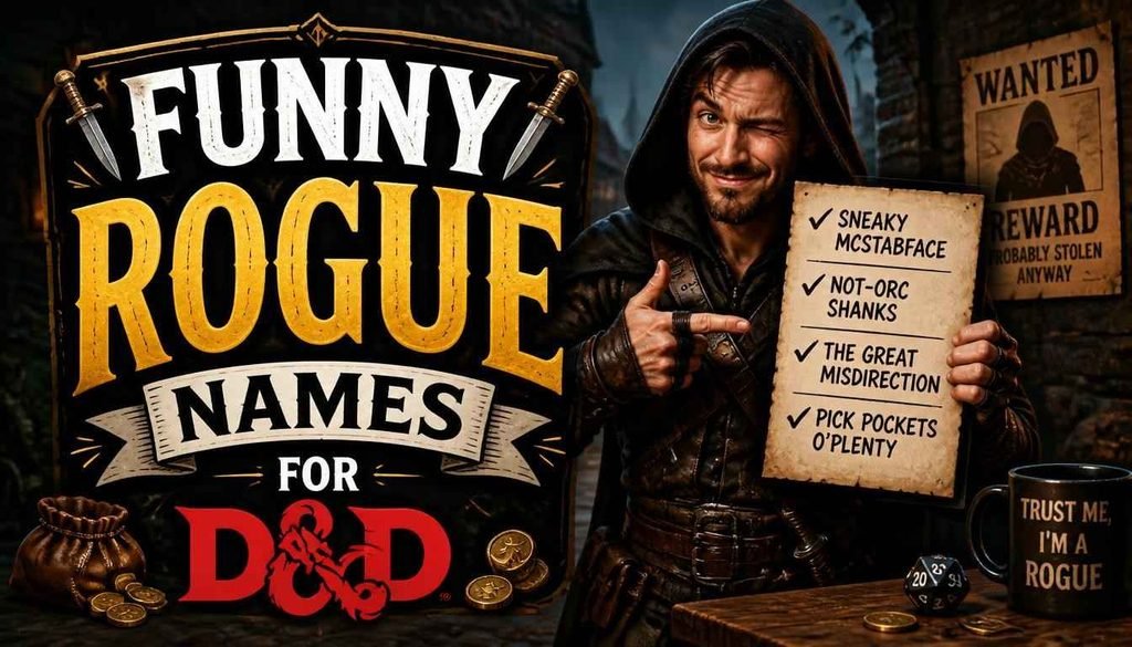 Funny Rogue Names for D&D