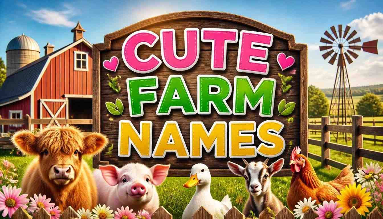 CUTE FARM NAMES