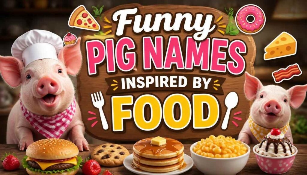 Funny Pig Names Inspired by Food