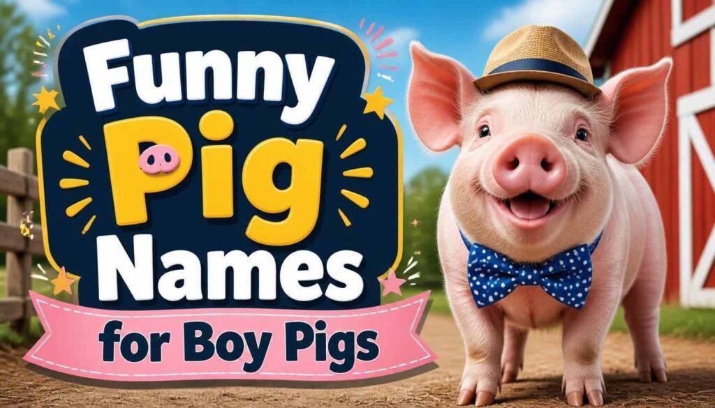 Funny Pig Names for Boy Pigs