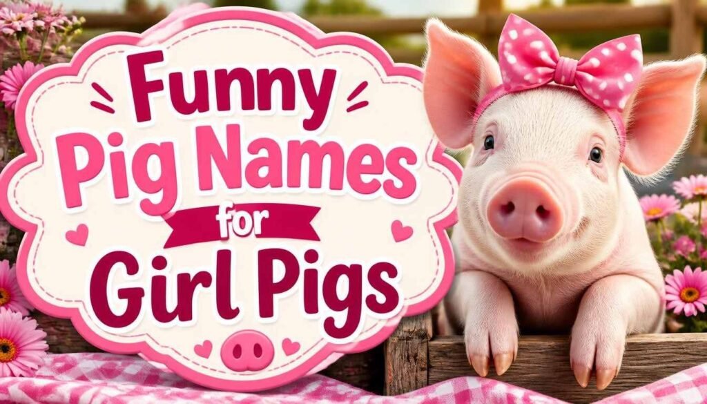 Funny Pig Names for Girl Pigs