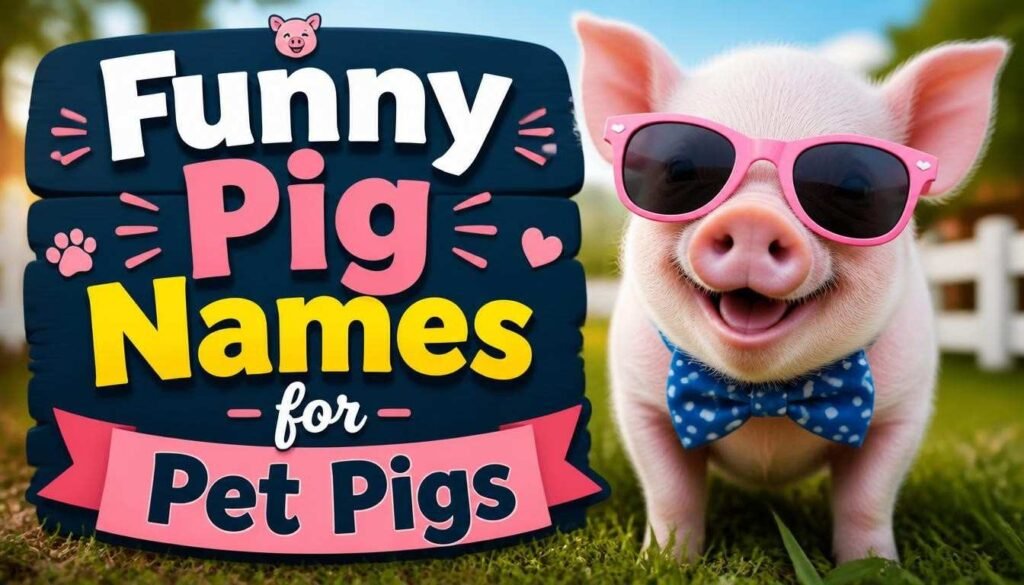 Funny Pig Names for Pet Pigs