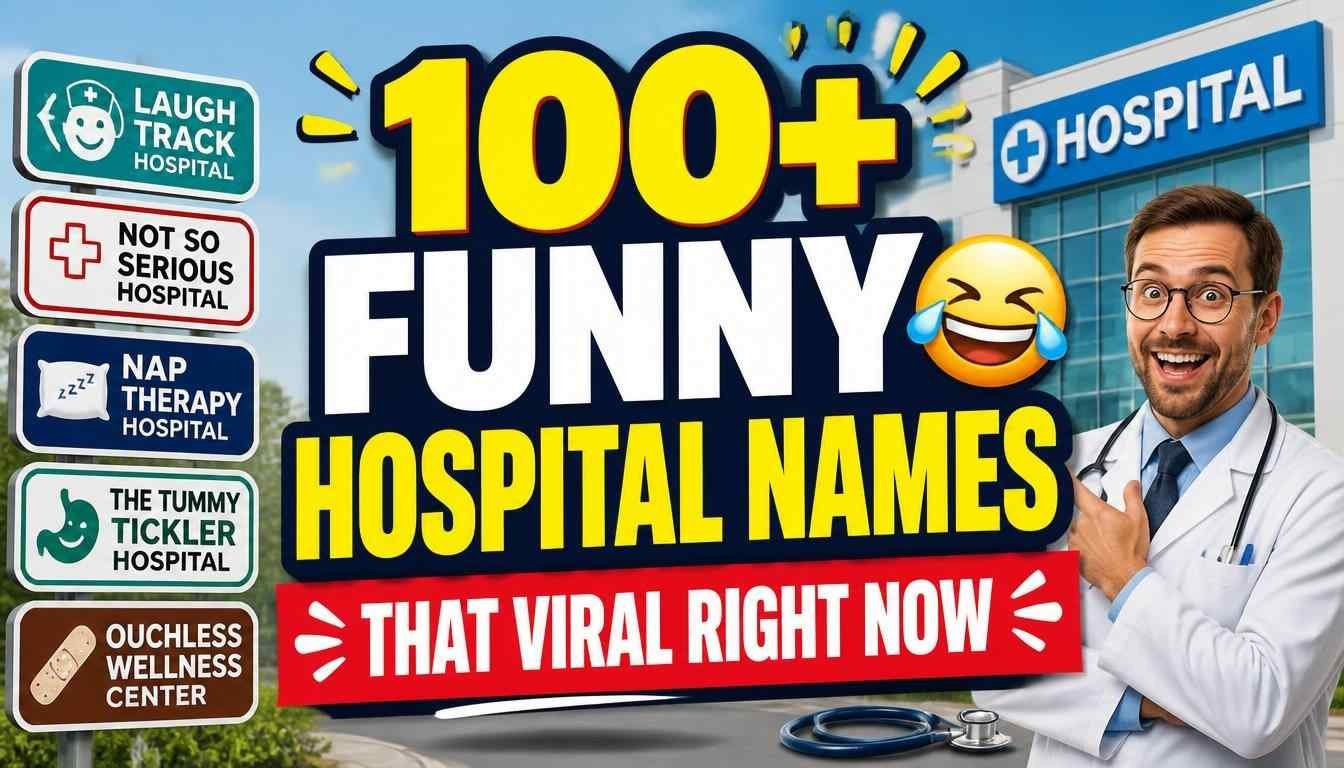 100+ Funny Hospital Names That Viral Right Now 