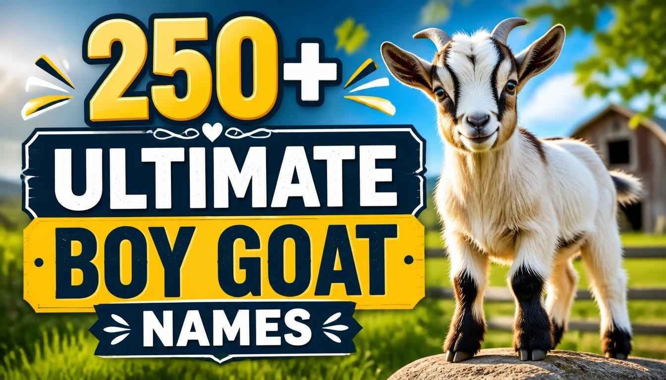 250+ Ultimate Boy Goat Names (for Your Herd)
