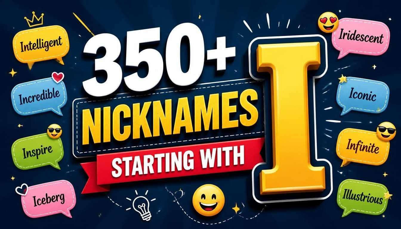 350+ Nicknames Starting With I: Cute, Funny & Badass Options