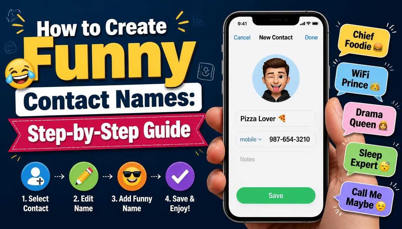 How to Create Funny Contact Names: Step-by-Step Guide