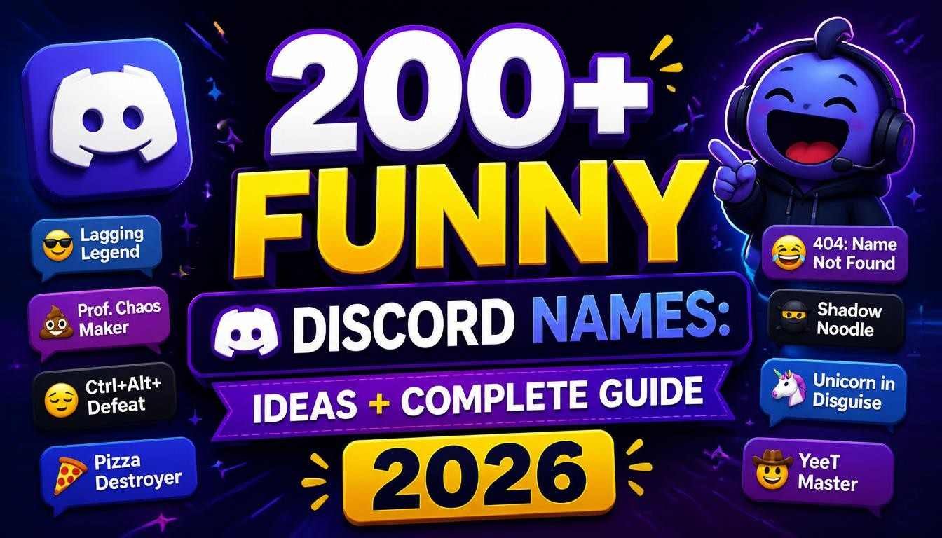  200+ Funny Discord Names: Ideas + Complete Guide 2026