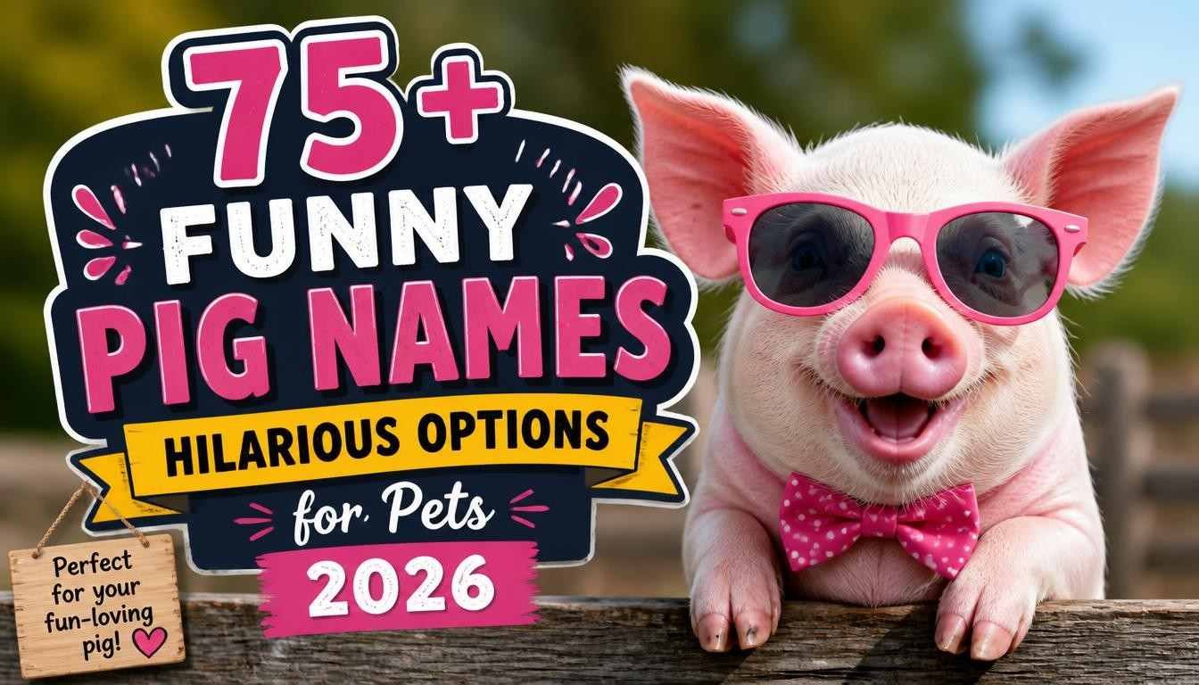 75+ Funny Pig Names: Hilarious Options for Pets 2026
